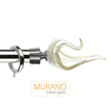 Эксклюзивный латунный карниз Лебедь бело-золотой