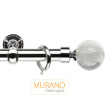 Эксклюзивный латунный карниз Шар цвет бело серебряный