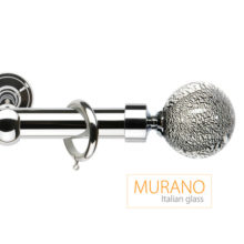 Эксклюзивный латунный карниз Шар цвет черно-серебряный