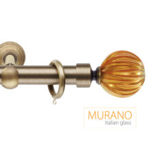 Эксклюзивный латунный карниз Шар рифленый