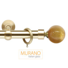 Эксклюзивный латунный карниз Шар желто-золотой